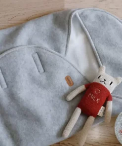 New Babynomade® Double Polaire Heather Grey Chancelieres Et Nids D'Ange