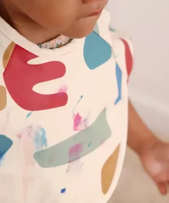Discount Bavoir A Manches Evolutif 2 En 1 Playful Couverts, Vaisselle Et Bavoirs