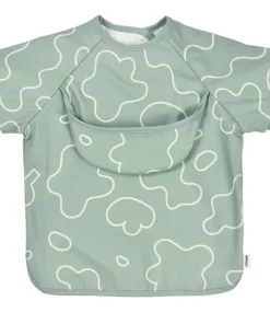 Hot Bavoir A Manches Evolutif 2 En 1 Sage Green Couverts, Vaisselle Et Bavoirs