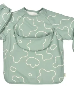 Hot Bavoir A Manches Evolutif 2 En 1 Sage Green Couverts, Vaisselle Et Bavoirs