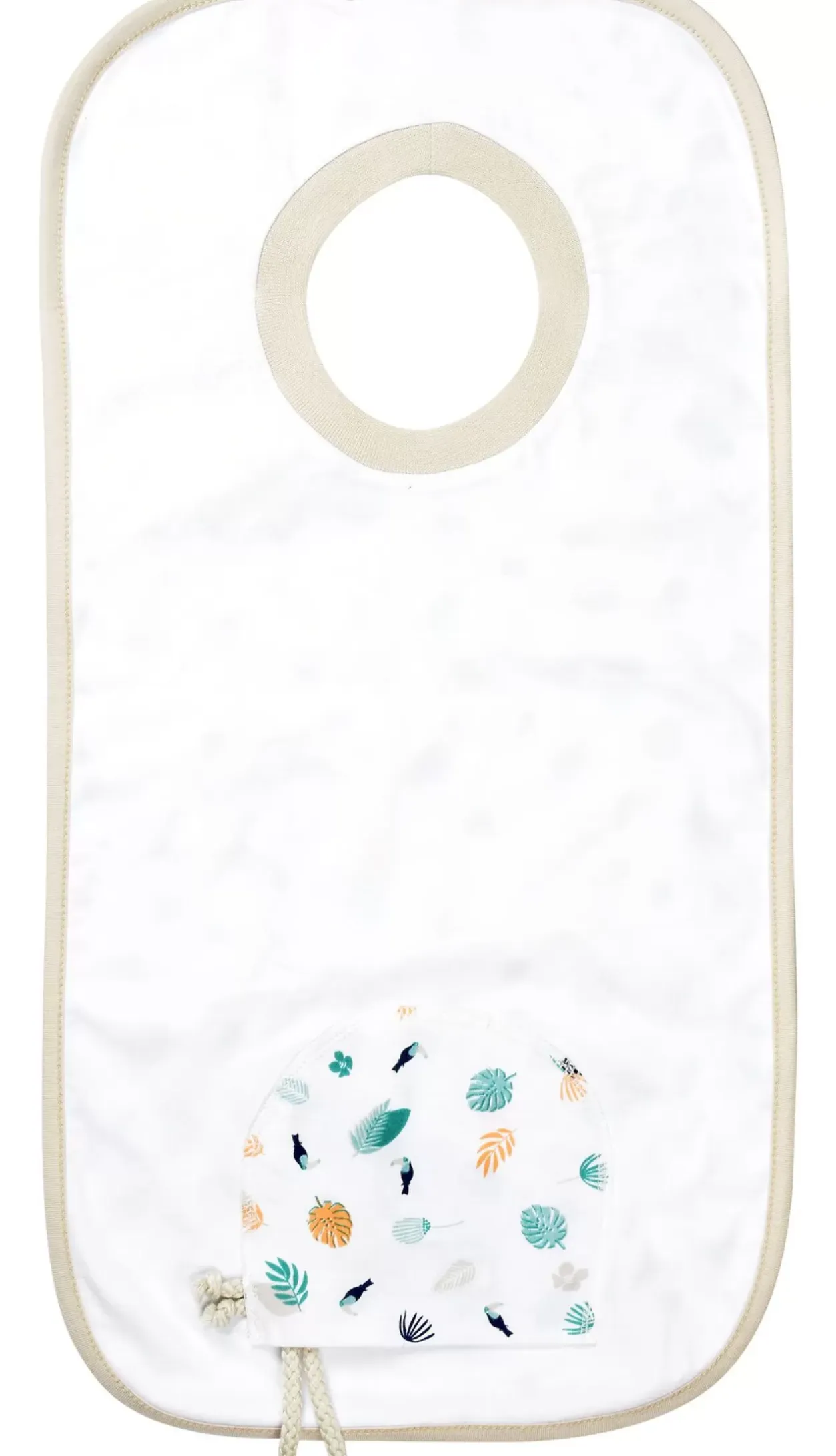 Bavoir Coton Tropical Couverts, Vaisselle Et Bavoirs