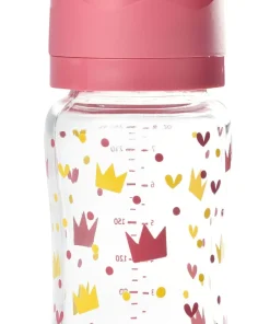 Outlet Biberon Verre Col Large 240Ml Crown Pink Biberons Et Accessoires