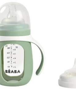Outlet Biberon Verre D'Apprentissage 210 Ml Sage Green Biberons Et Accessoires