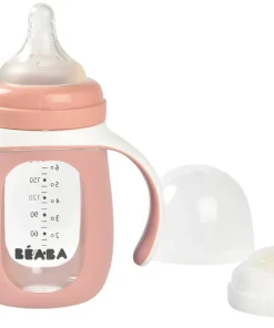 Best Biberon Verre D'Apprentissage 210 Ml Old Pink Couverts, Vaisselle Et Bavoirs
