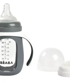 Best Biberon Verre D'Apprentissage 210 Ml Mineral Grey Couverts, Vaisselle Et Bavoirs