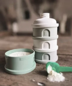 Online Boite Doseuse 4 Compartiments Cotton / Sage Green Sorties De Bébé