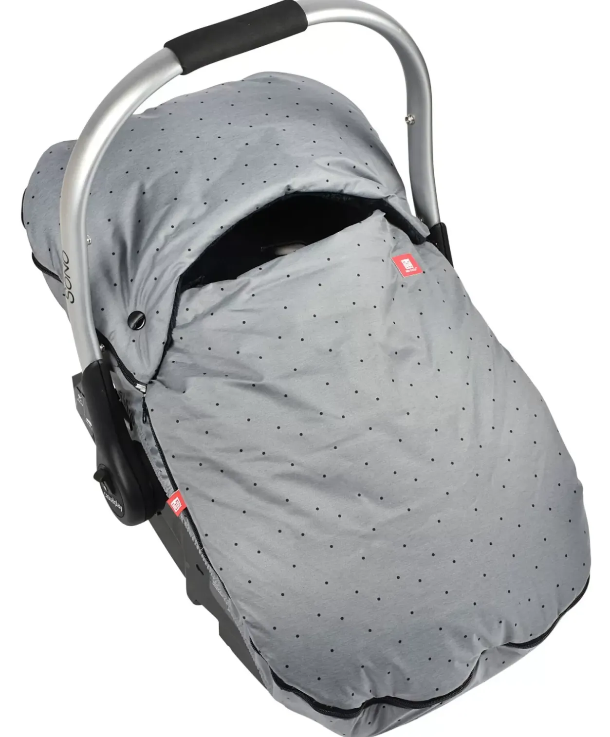 Best Chanceliere Siege Auto Heather Grey Dots Chancelieres Et Nids D'Ange