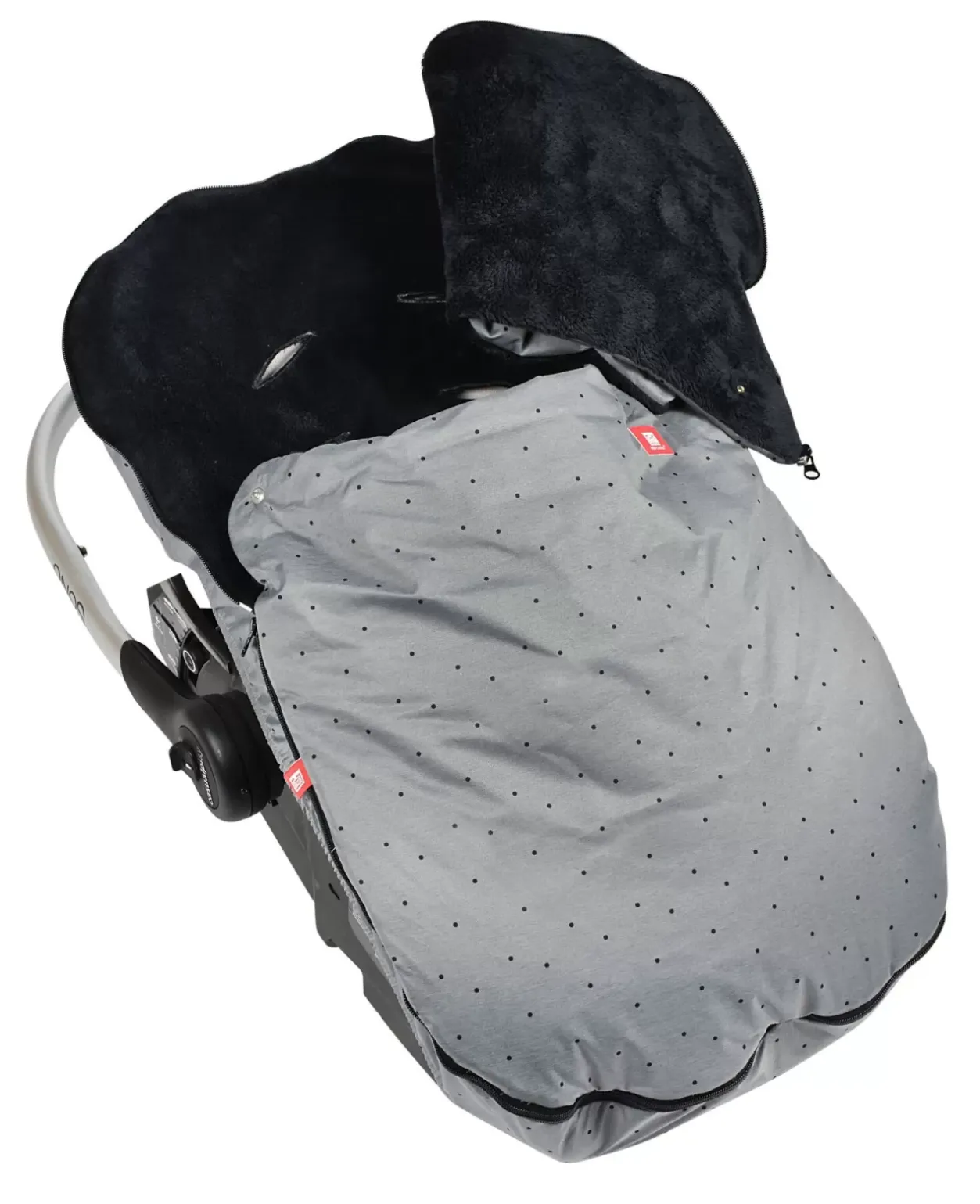 Best Chanceliere Siege Auto Heather Grey Dots Chancelieres Et Nids D'Ange