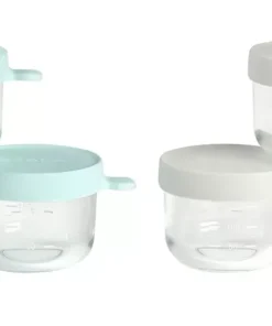 Outlet Coffret 6 Portions Verre 150 Ml Grey/Blue Goûter Sain