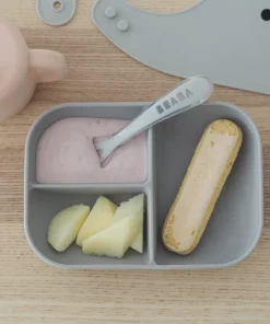 Clearance Coffret D'Apprentissage Silicone + Tasse Pink Couverts, Vaisselle Et Bavoirs