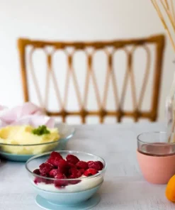 Discount Coffret Repas Verre Eucalyptus Couverts, Vaisselle Et Bavoirs