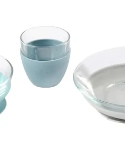 Coffret Repas Verre Jungle Couverts, Vaisselle Et Bavoirs