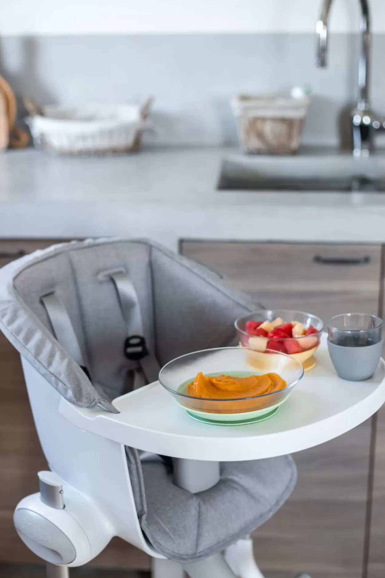 Coffret Repas Verre Yellow Couverts, Vaisselle Et Bavoirs