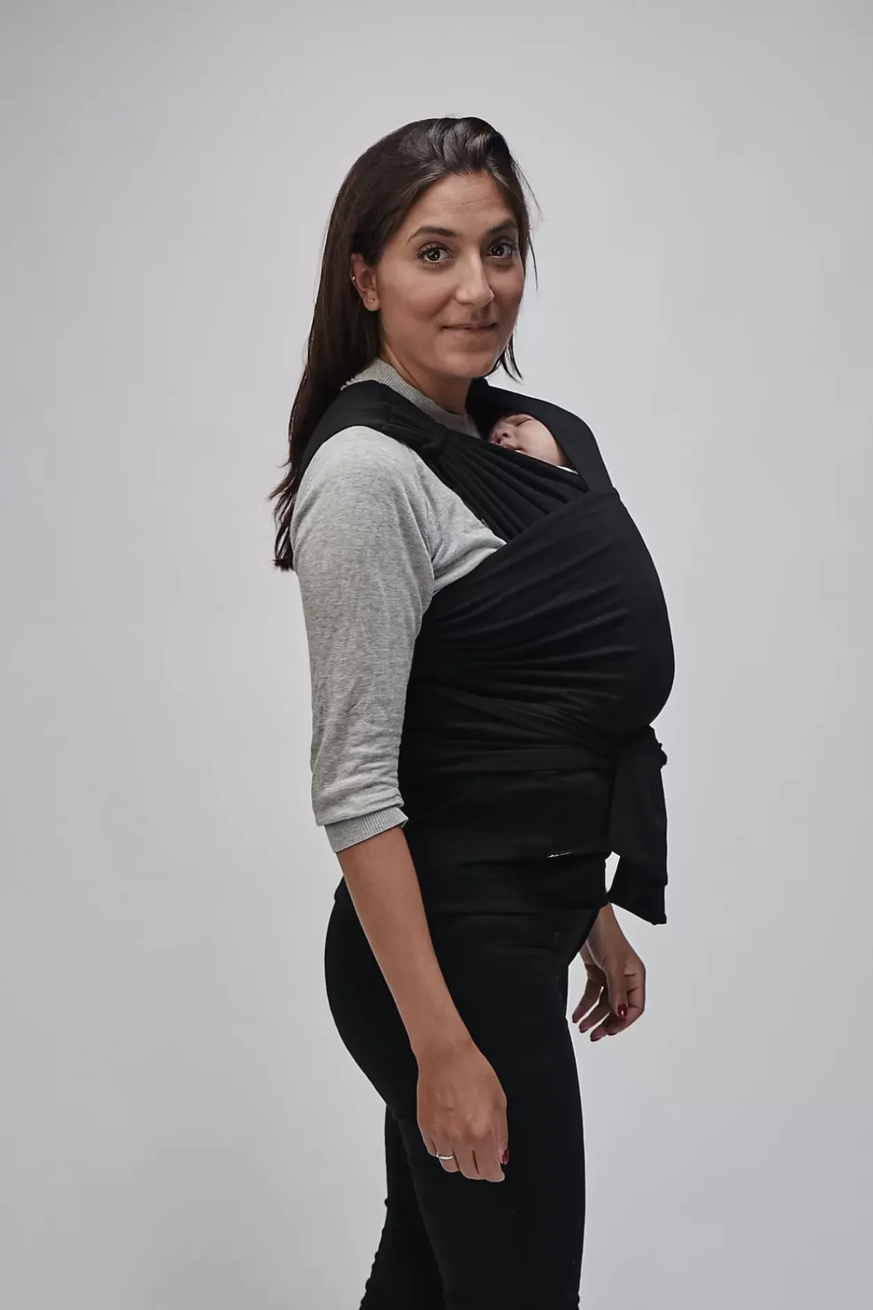 New Echarpe De Portage Najell X Beaba Black S/M Porte-Bébé Et Écharpes
