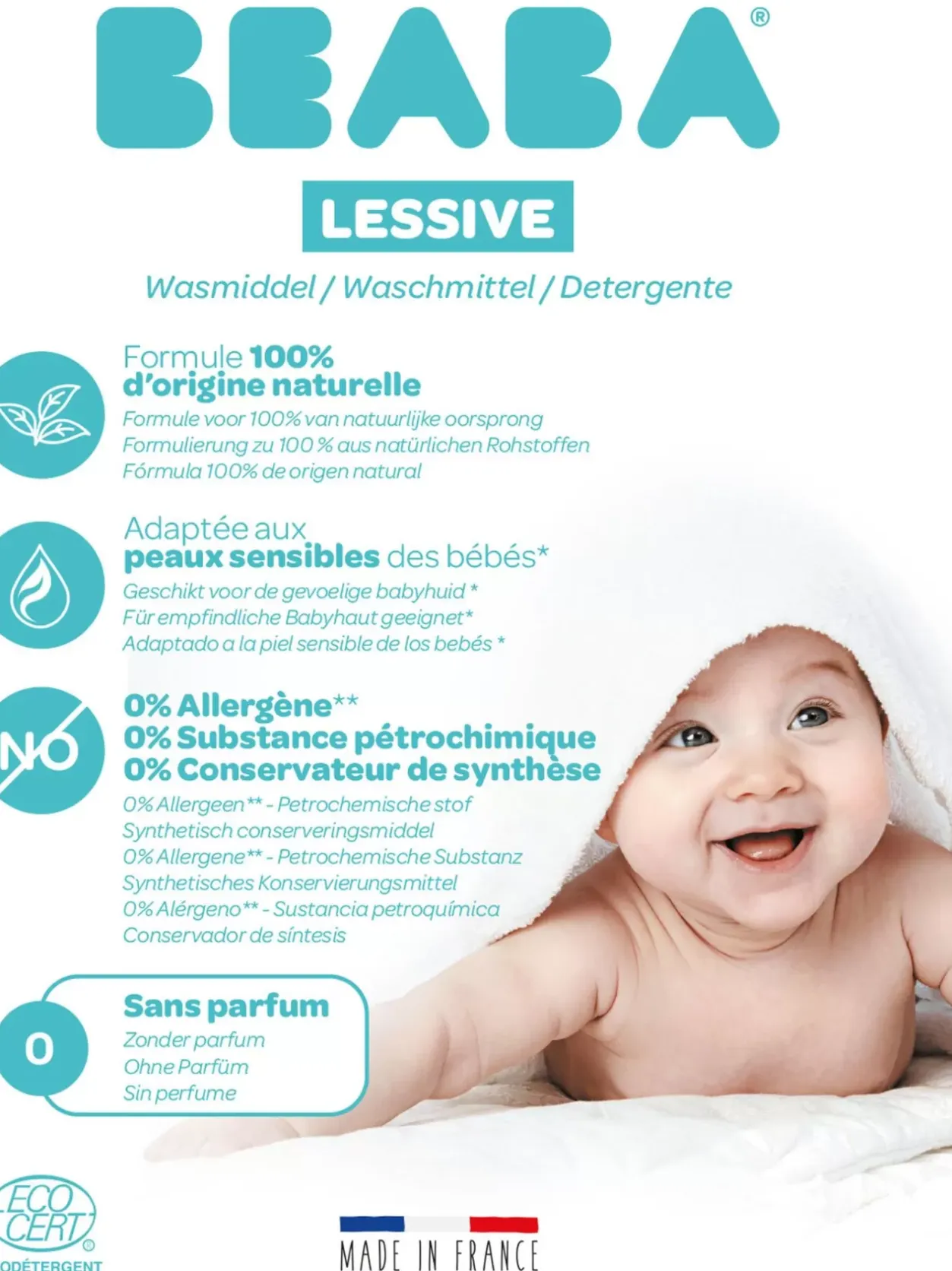 Discount Lessive Sans Parfum - 1L Soins Et Toilette Bébé