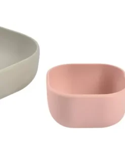 Sale Lot De 3 Bols Silicone Gigogne Velvet Grey Goûter Sain