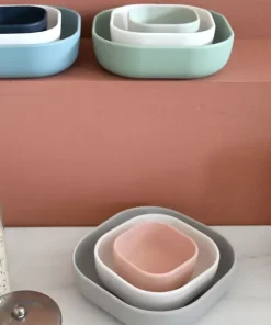 Sale Lot De 3 Bols Silicone Gigogne Velvet Grey Goûter Sain
