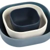 Outlet Lot De 3 Bols Silicone Gigogne Night Blue Goûter Sain