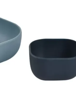 Outlet Lot De 3 Bols Silicone Gigogne Night Blue Goûter Sain