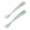 Sale Lot De 2 Cuilleres 1Er Age Silicone Avec Boite De Transport Couverts, Vaisselle Et Bavoirs