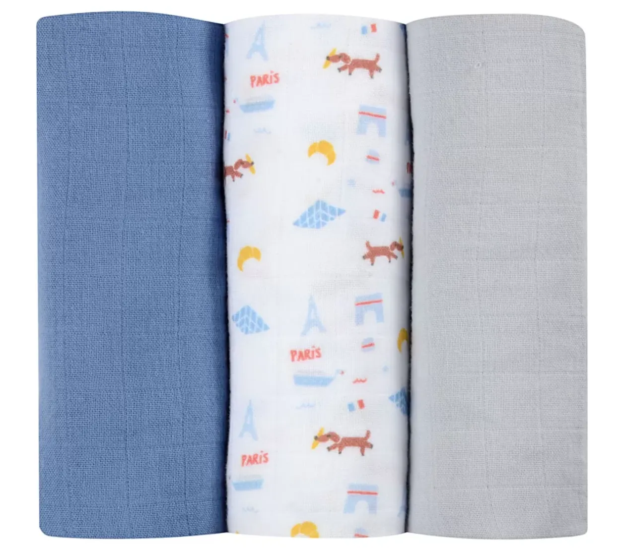 Clearance Lot De 3 Langes En Coton Paris Accessoires De Toilette