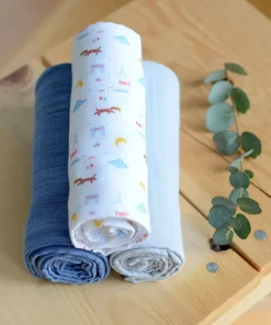 Clearance Lot De 3 Langes En Coton Paris Accessoires De Toilette