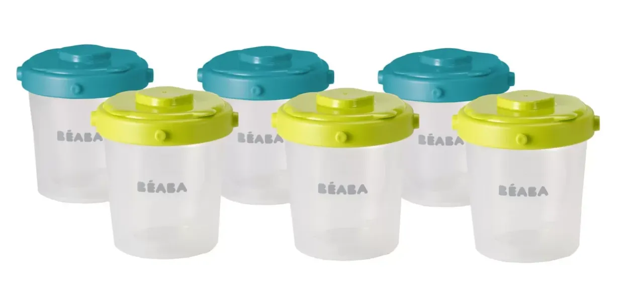 Outlet Lot De 6 Portions Clip 2Eme Age 200 Ml Neon Pots De Conservation
