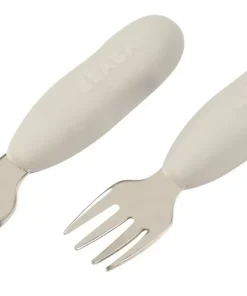 Discount Lot De 2 Pre-Couverts Inox Velvet Grey Couverts, Vaisselle Et Bavoirs