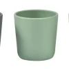 Hot Lot De 3 Verres Silicone Velvet Grey / Sage Green Couverts, Vaisselle Et Bavoirs