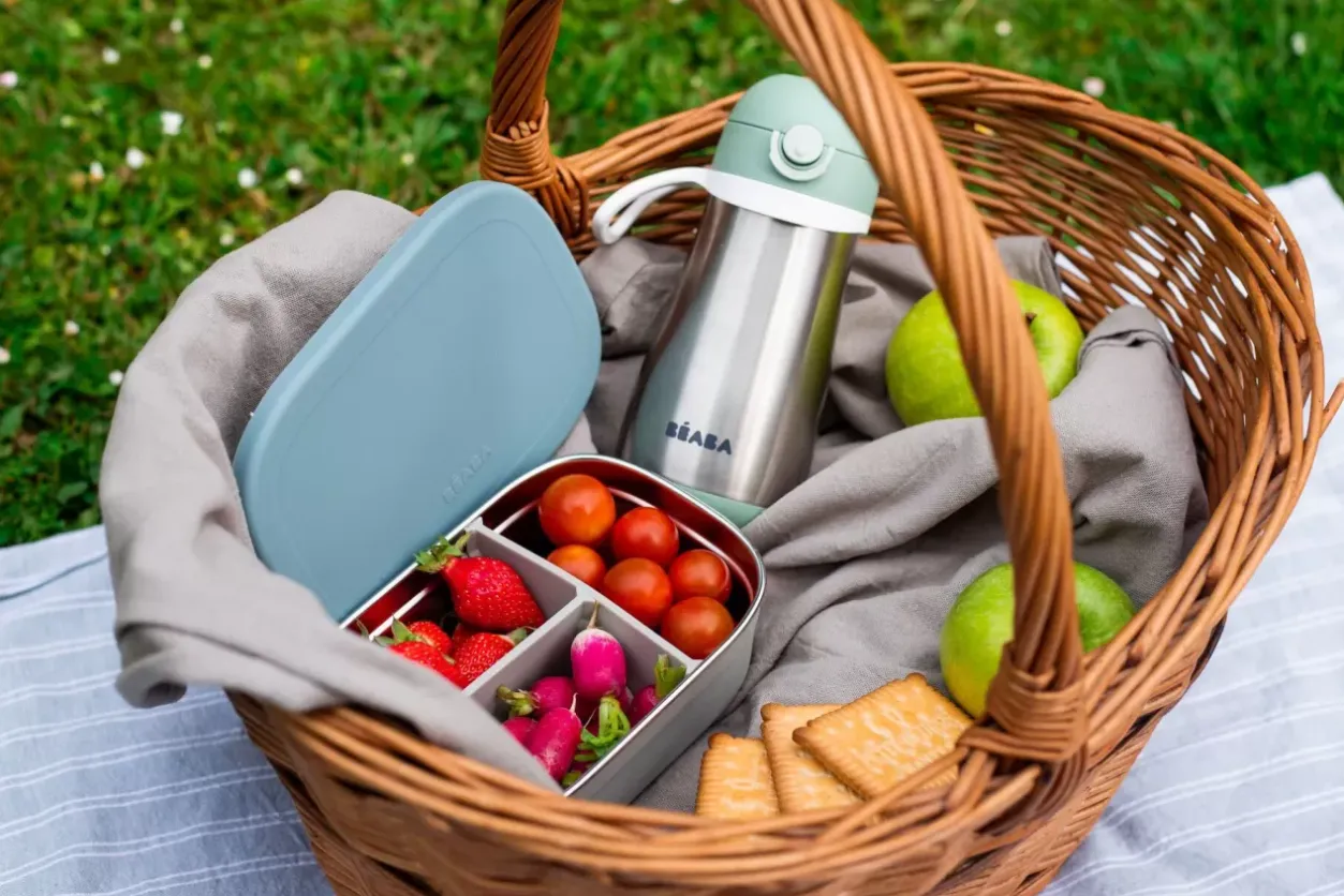 Lunch Box Baltic Blue Couverts, Vaisselle Et Bavoirs