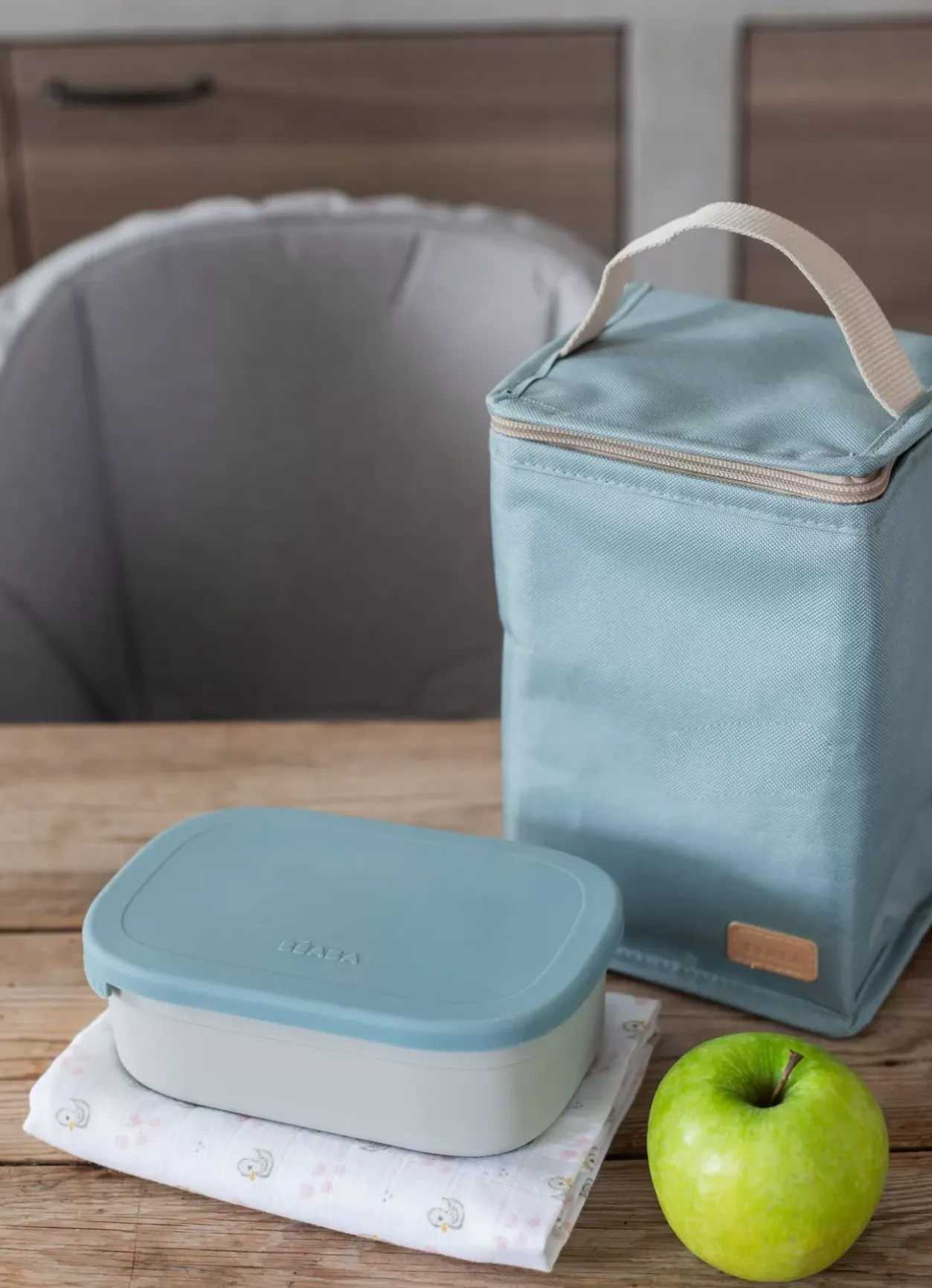 Lunch Box Baltic Blue Couverts, Vaisselle Et Bavoirs