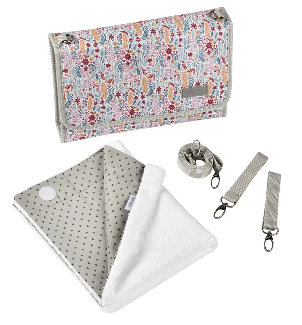 Sale Pochette A Langer Geneve Mirage Grey/Floral Accessoires De Toilette