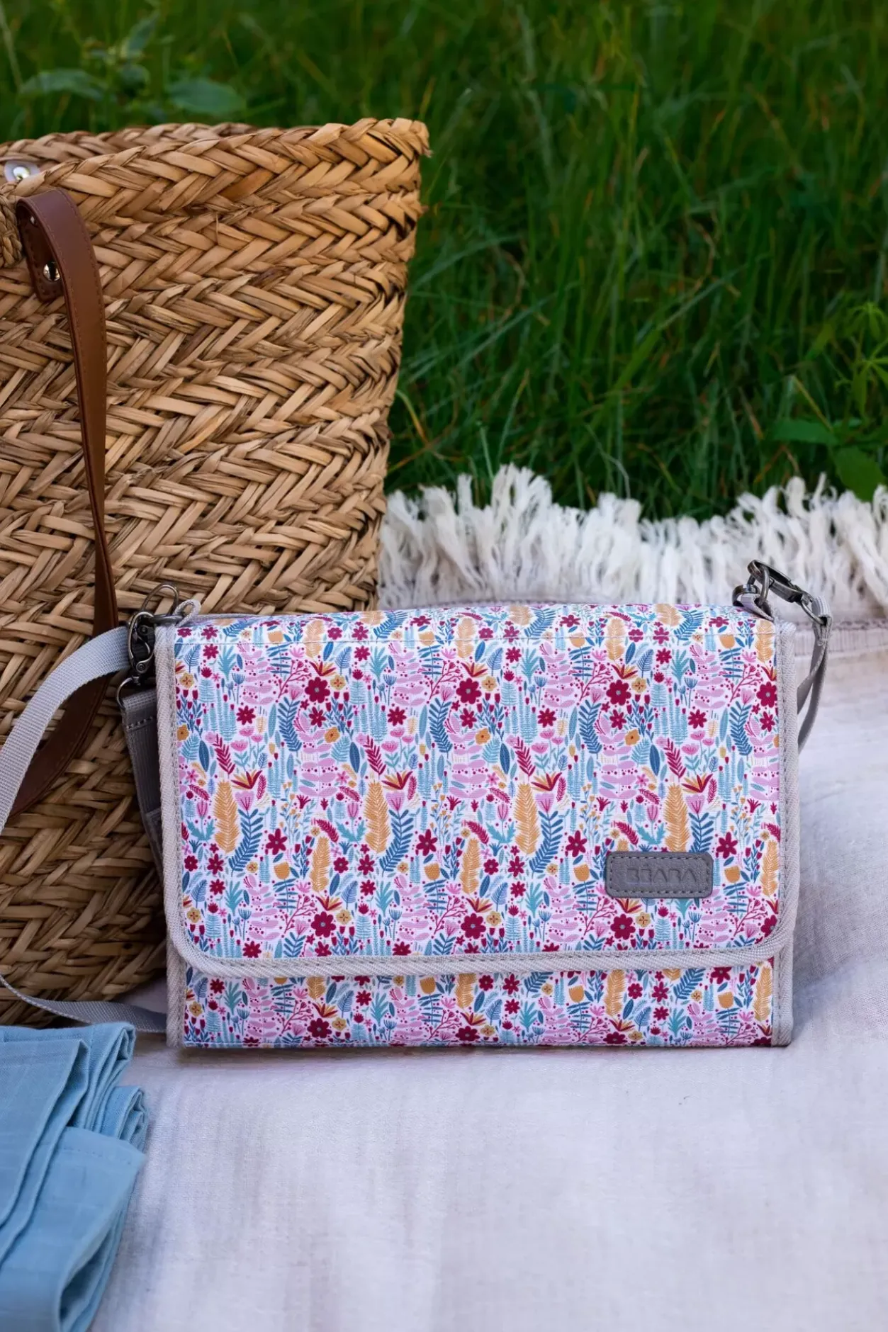 Sale Pochette A Langer Geneve Mirage Grey/Floral Accessoires De Toilette
