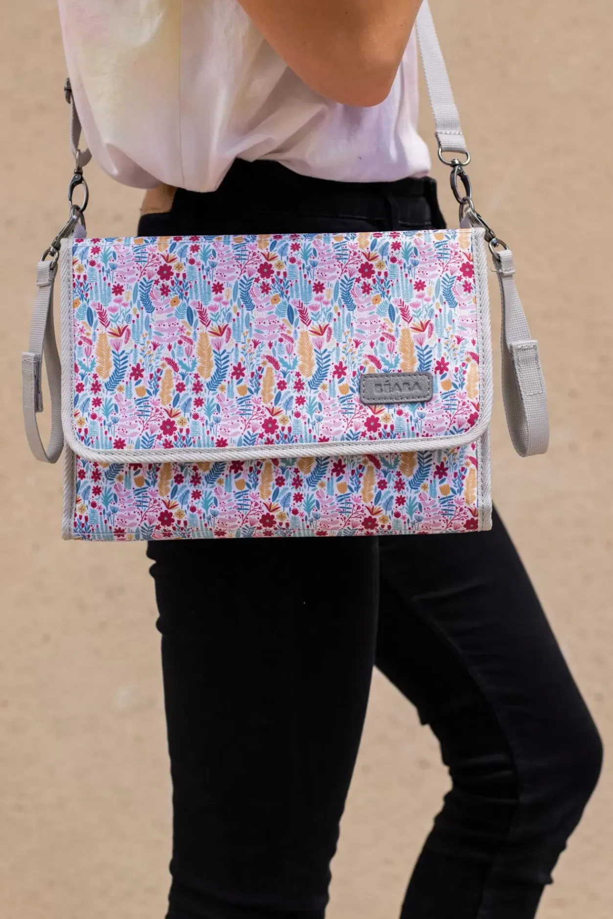 Sale Pochette A Langer Geneve Mirage Grey/Floral Accessoires De Toilette