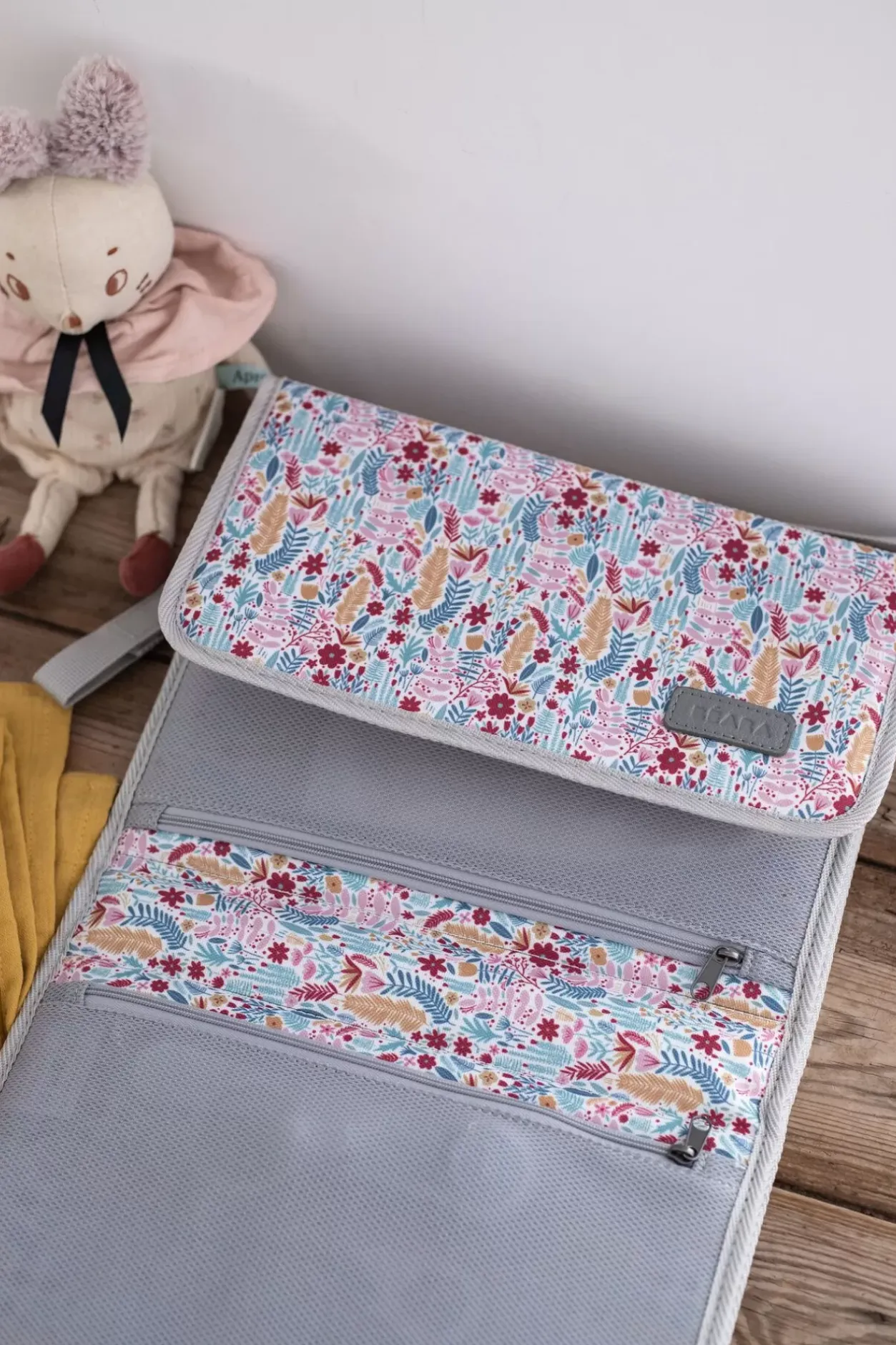 Sale Pochette A Langer Geneve Mirage Grey/Floral Accessoires De Toilette