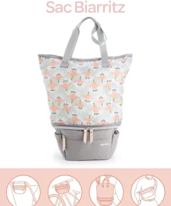 Discount Pop Up Bag Biarritz Heather Grey Sacs À Langer