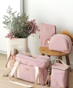 Protege Carnet De Sante Dusty Rose Accessoires De Toilette