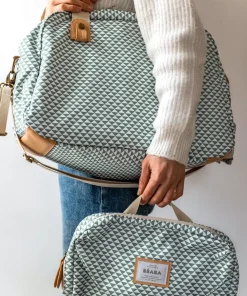 New Sac A Langer Geneve Ii Play Print Sage Green Sacs À Langer