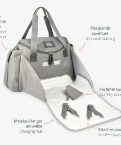 Sale Sac A Langer Sydney Heather Grey Sacs À Langer