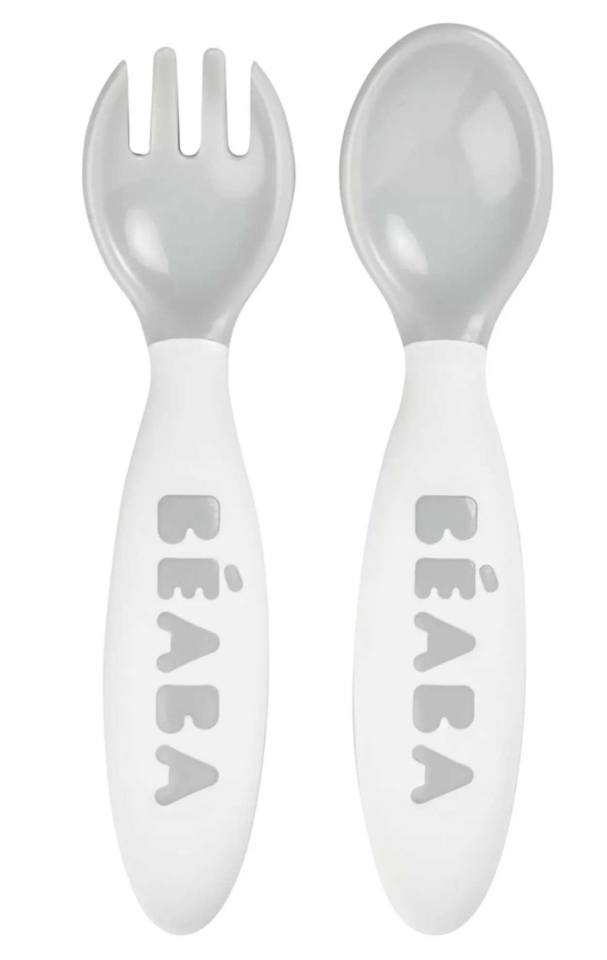 Best Set 2 Couverts Ergonomiques 2Eme Age Grey Couverts, Vaisselle Et Bavoirs