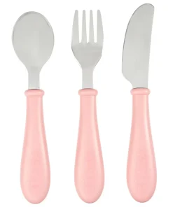 Hot Set 3 Couverts Inox Old Pink Couverts, Vaisselle Et Bavoirs