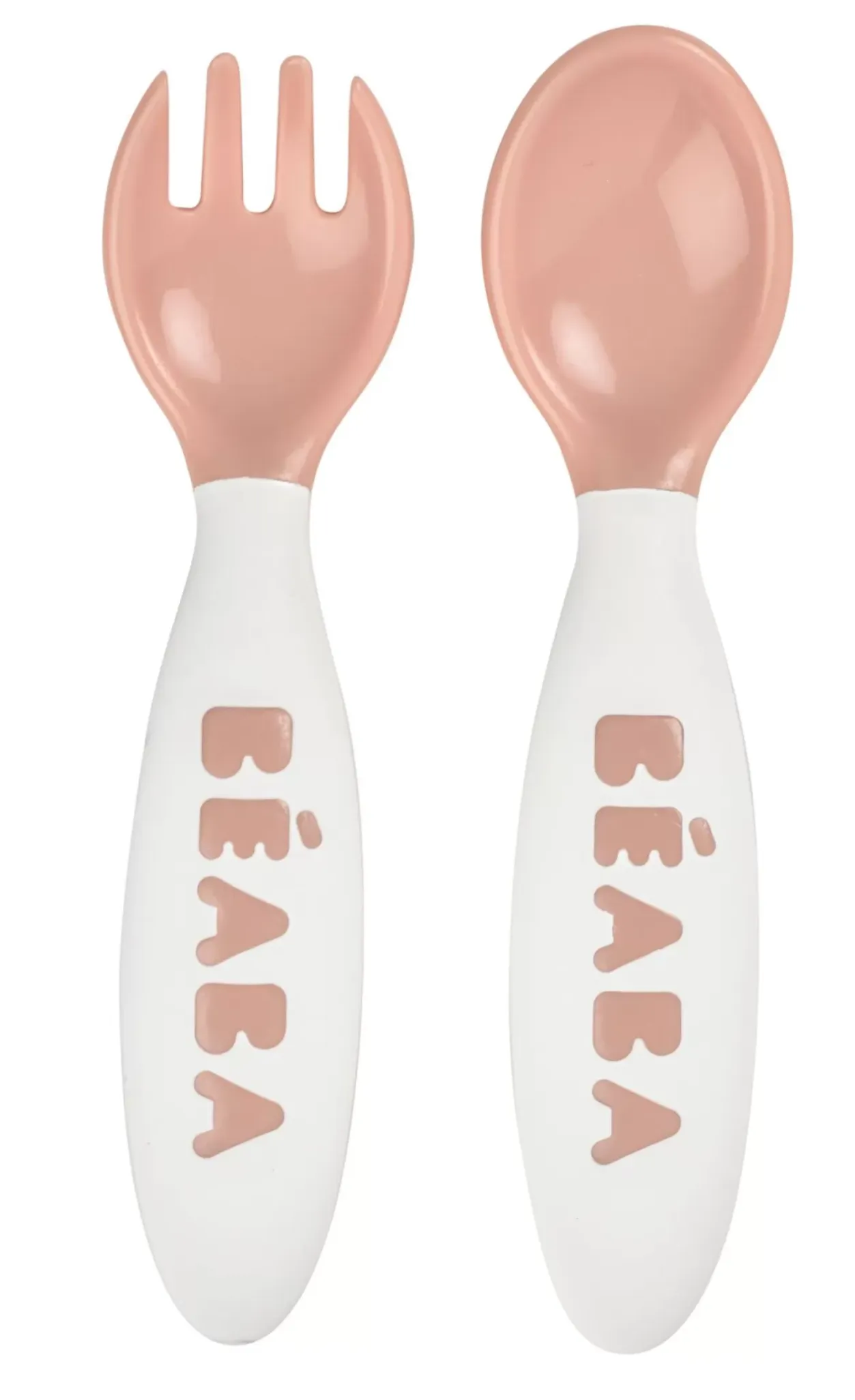 New Set De 2 Couverts Ergonomiques 2Eme Age Pink Couverts, Vaisselle Et Bavoirs