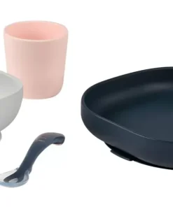 Online Set Vaisselle Silicone 4 Pieces Night-Blue Couverts, Vaisselle Et Bavoirs