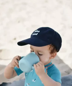 Discount Tasse D'Apprentissage Silicone Blue Couverts, Vaisselle Et Bavoirs