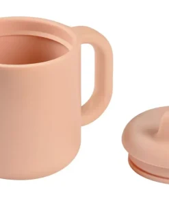 Clearance Tasse D'Apprentissage Silicone Pink Couverts, Vaisselle Et Bavoirs