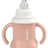 Best Tasse Evoluclip 3 En 1 Old Pink Couverts, Vaisselle Et Bavoirs