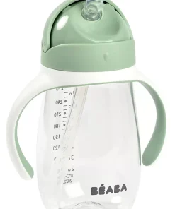 Sale Tasse Paille 300 Ml Sage Green Couverts, Vaisselle Et Bavoirs