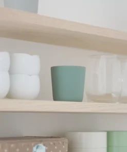 New Verre Silicone Sage Green Couverts, Vaisselle Et Bavoirs